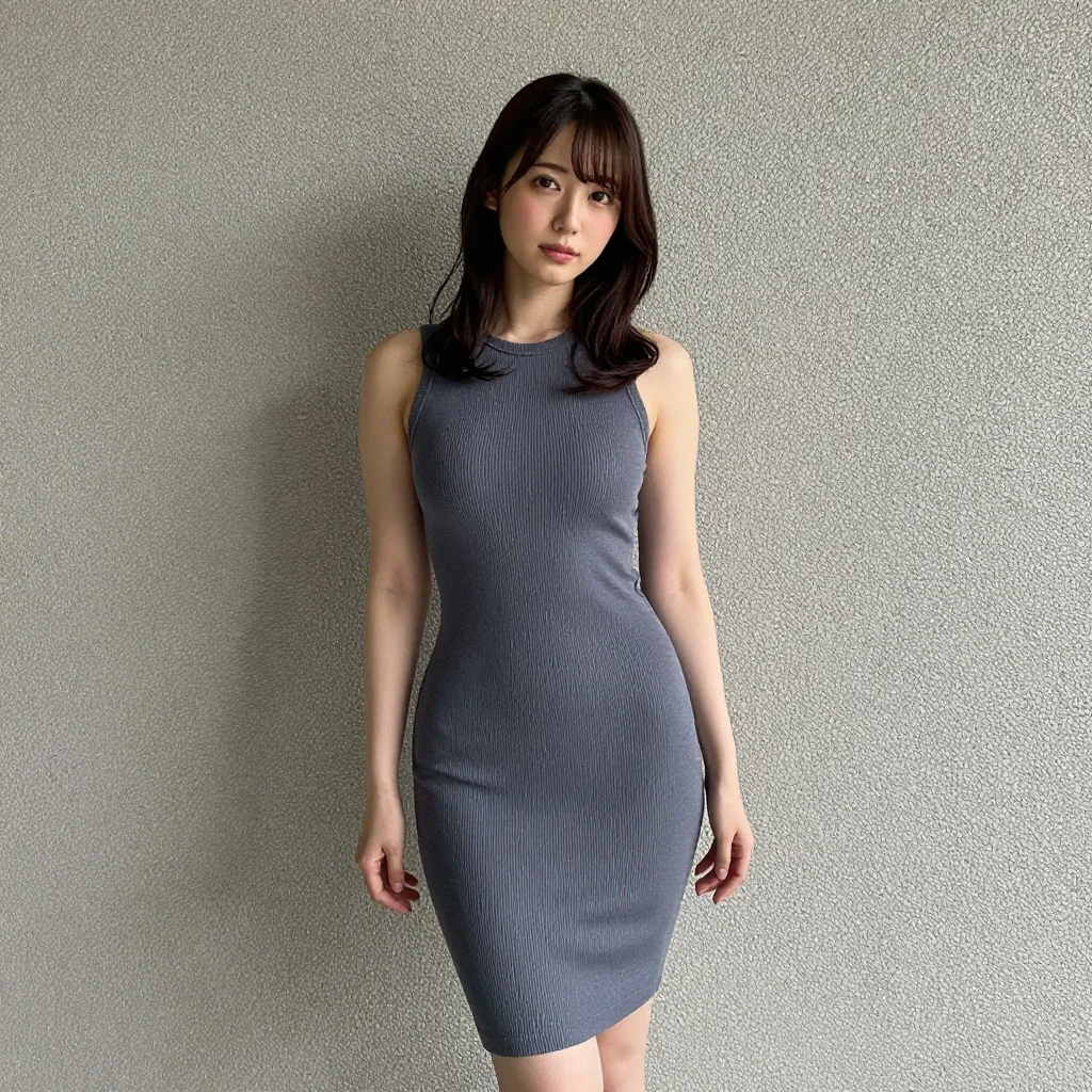条件C: figure-hugging dress
