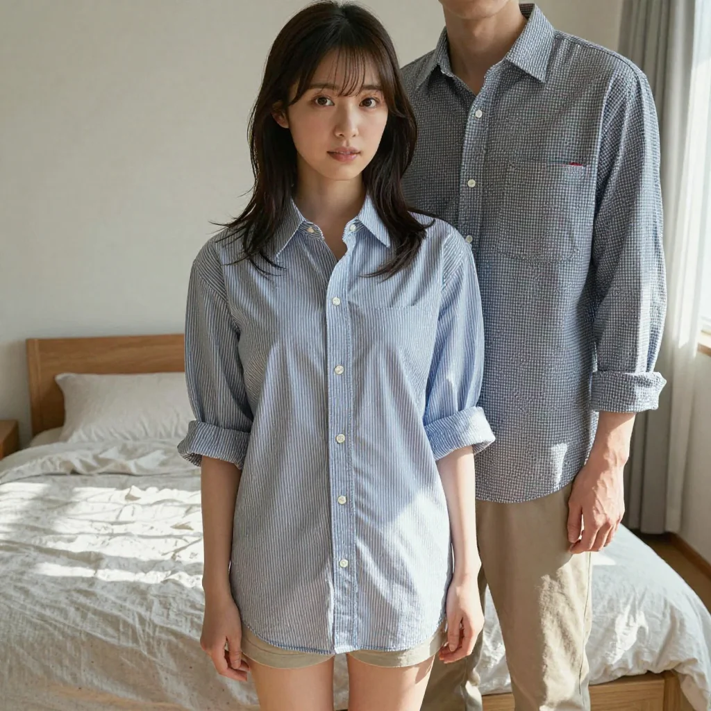 条件B: boyfriend shirt