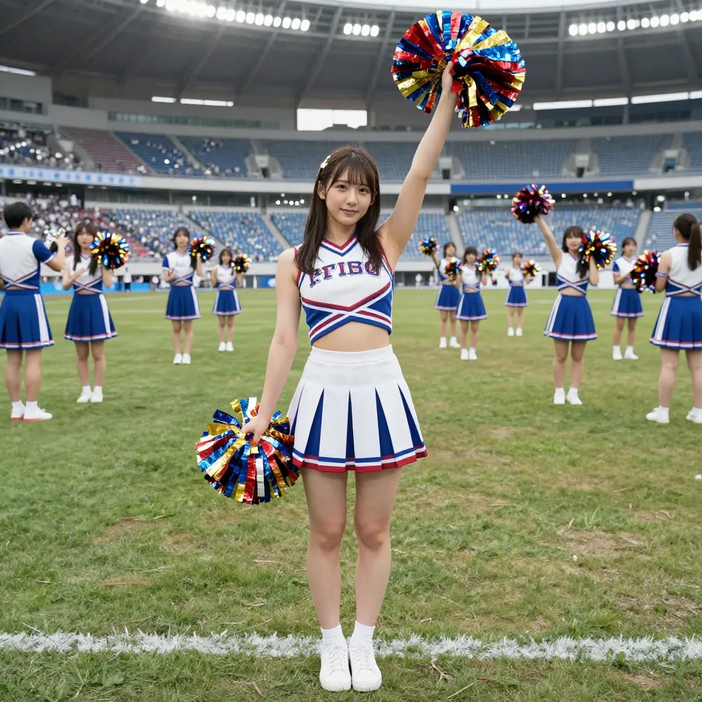 Cheerleader Outfit Prompt Test: Comparing Basic, Midriff, and Japanese Style for Composition and Design