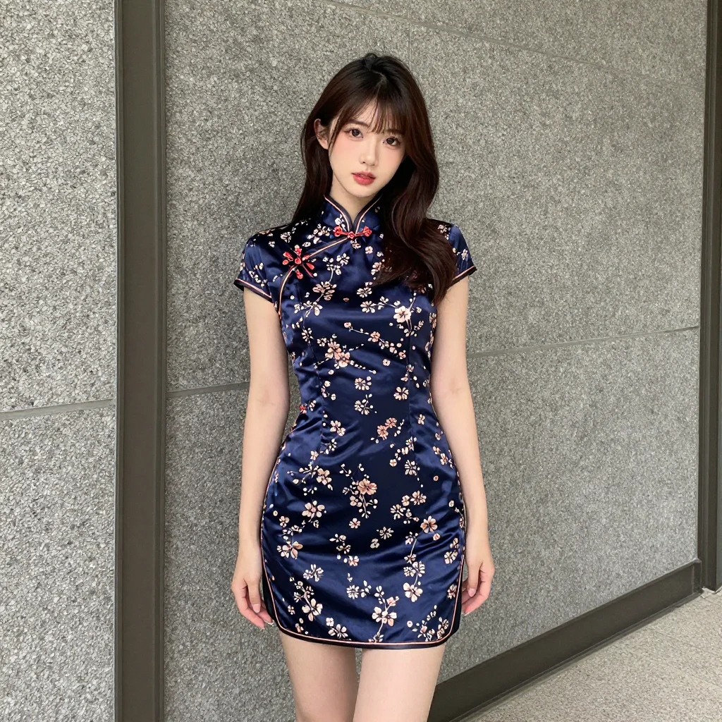条件E: mini china dress