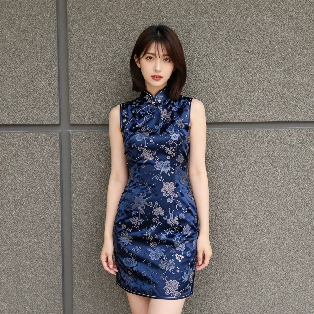 条件G: sleeveless china dress