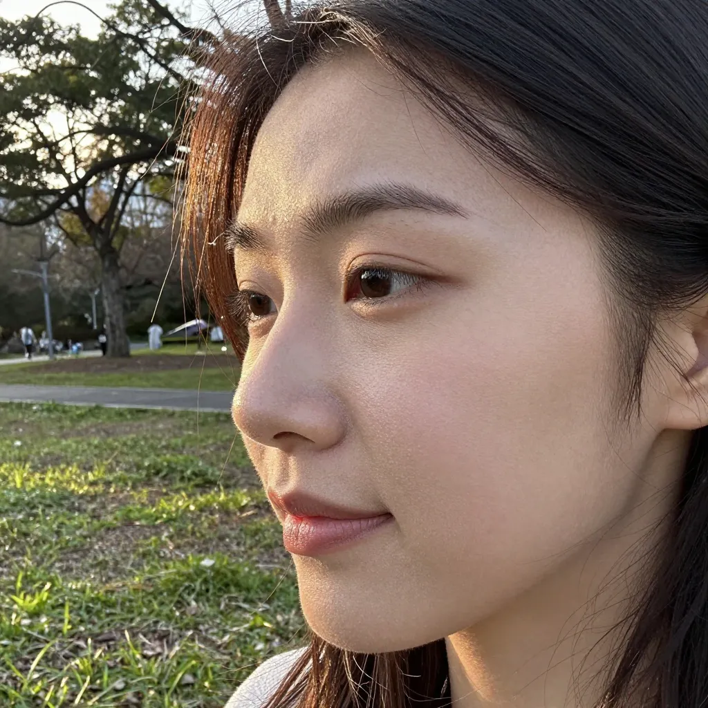 visible skin pores