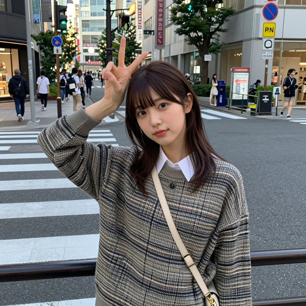 逆ピースサイン