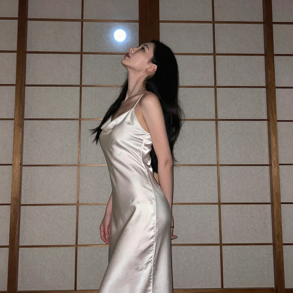天井を見上げる