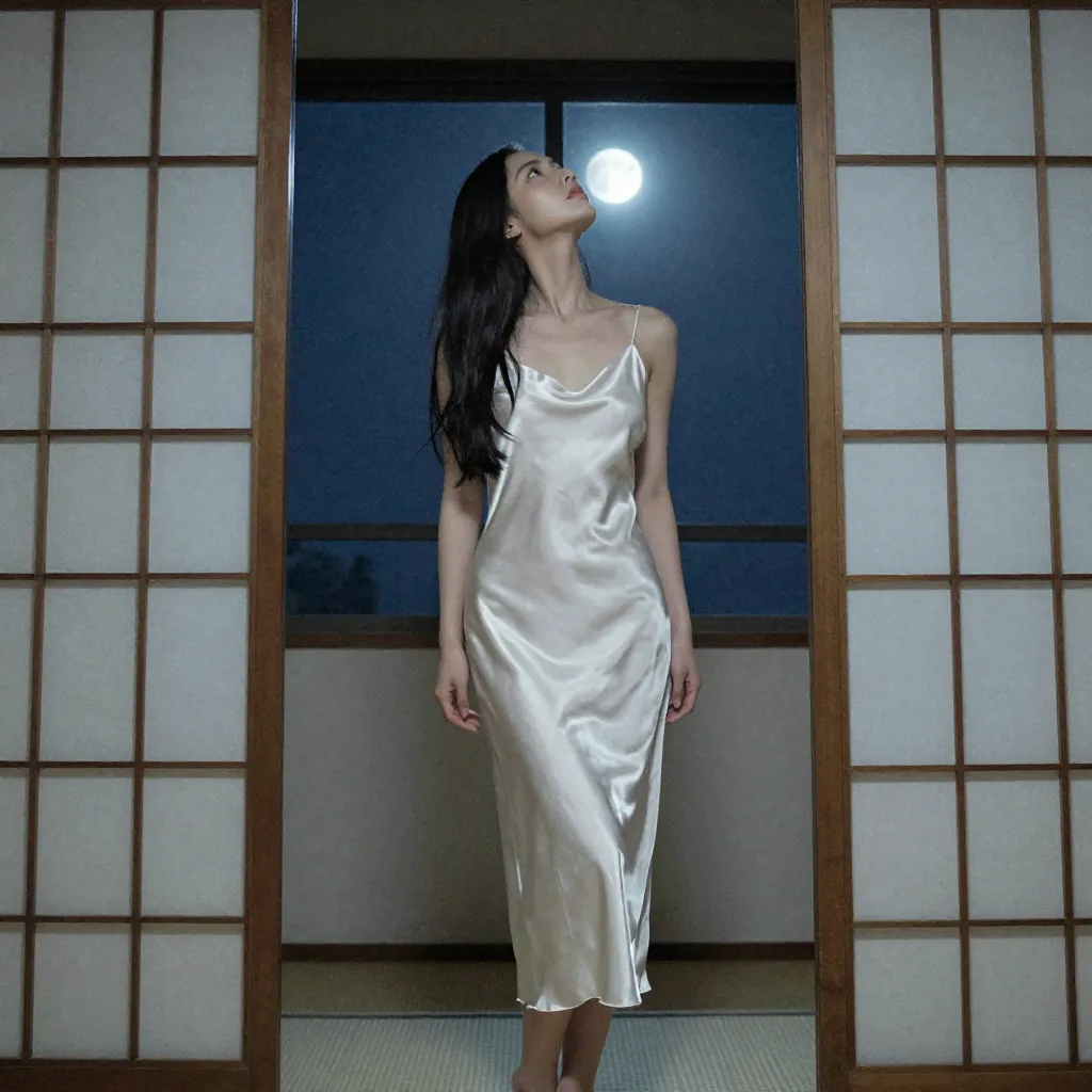 天井を見上げる