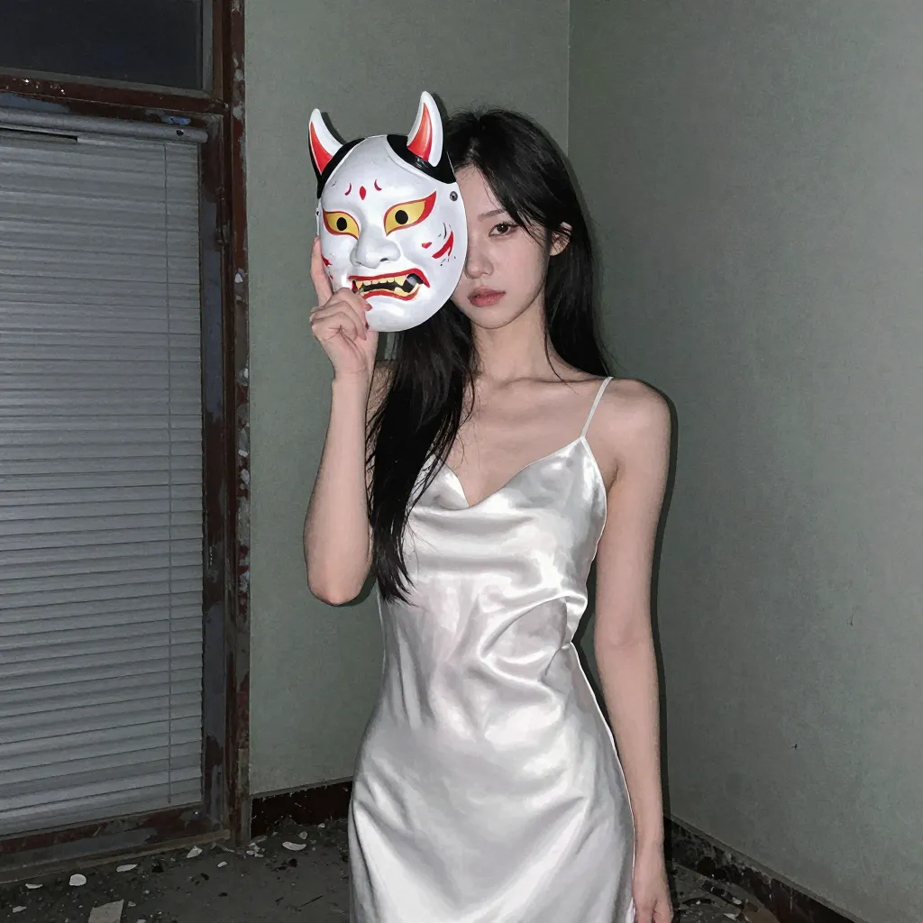角のある面越しの視線