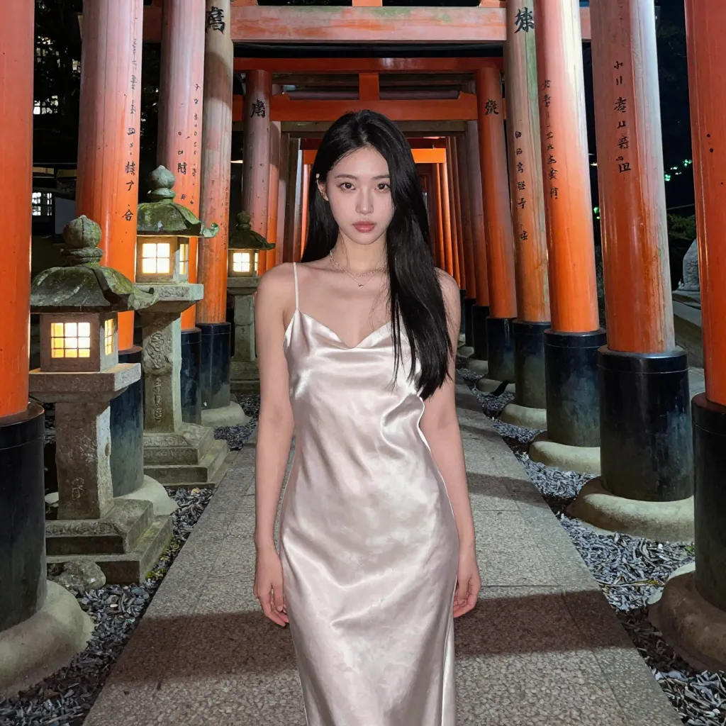 深夜の千本鳥居