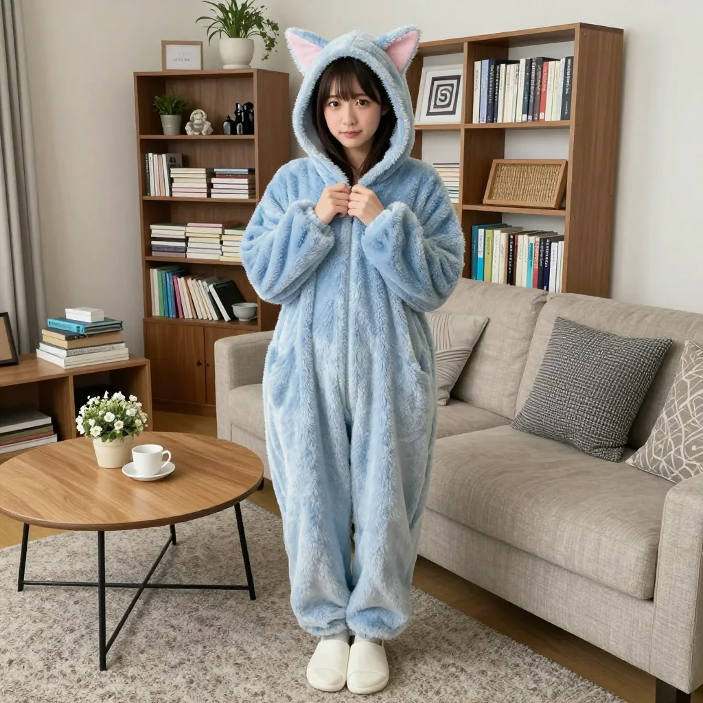 [Experiment] Kigurumi Testing — Output Differences Between kigurumi / animal onesie / bear kigurumi / cat kigurumi, and Underdressed Expressions