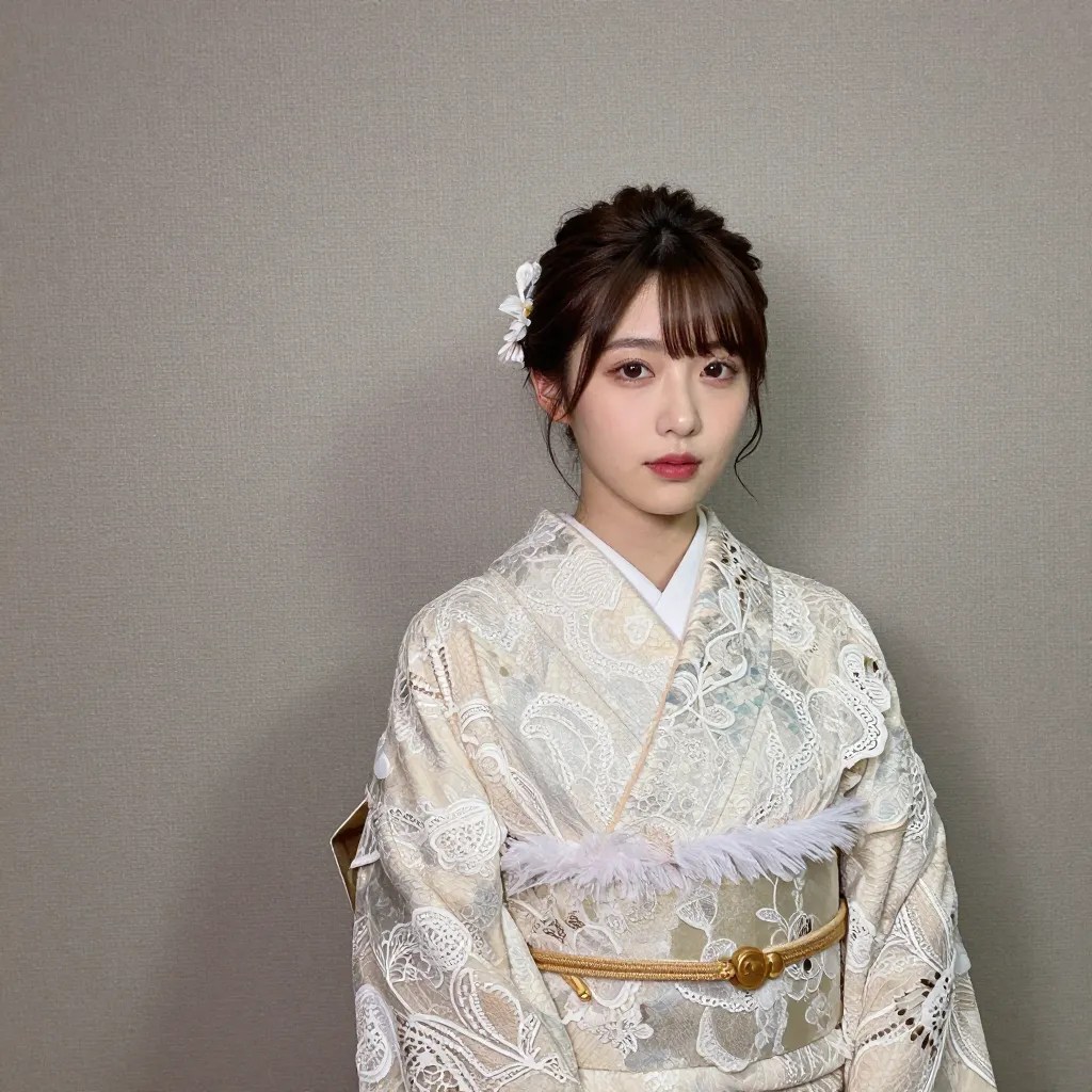 kimono with lace and ruffles seed789