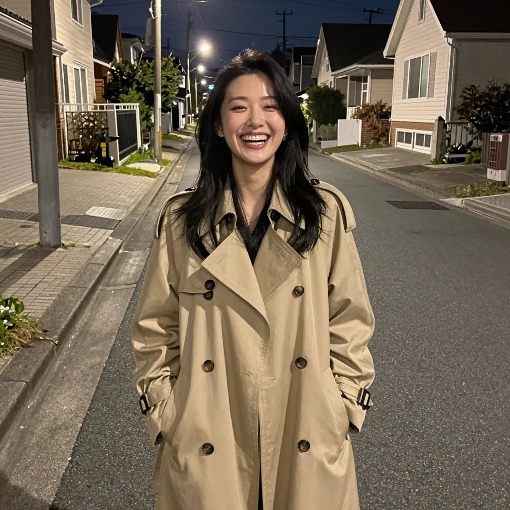 impossibly wide grin