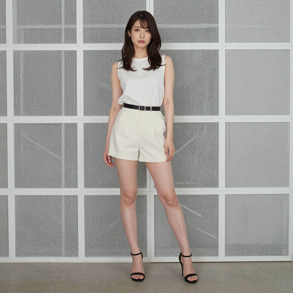 条件H: long legs + heels