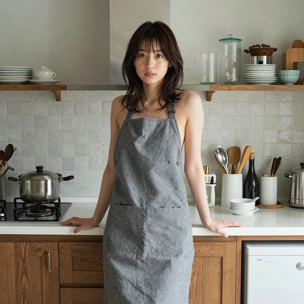 条件C: nude apron 正面