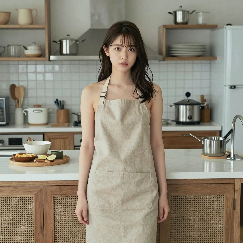条件C: nude apron 正面