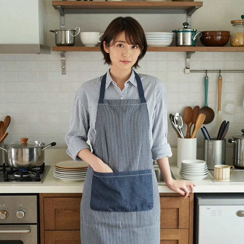 条件E: apronのみ 正面