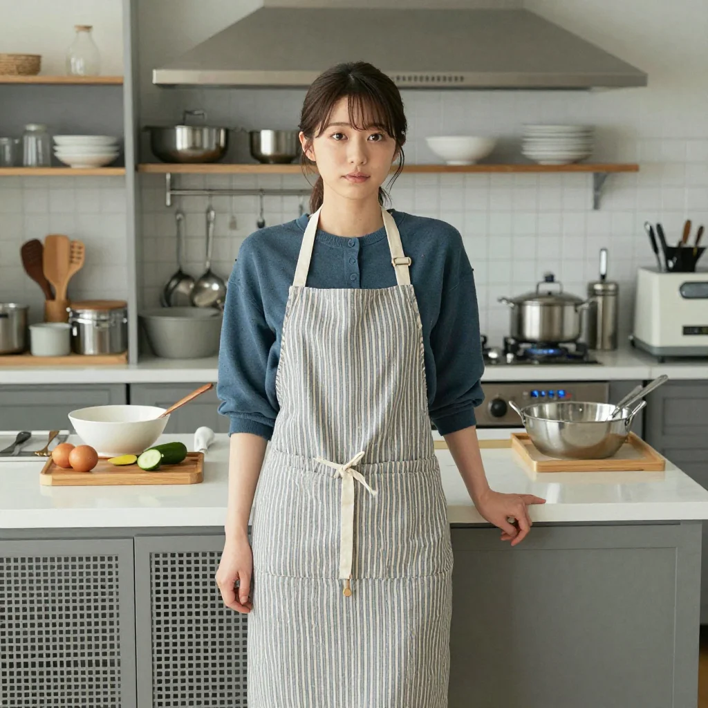 条件E: apronのみ 正面