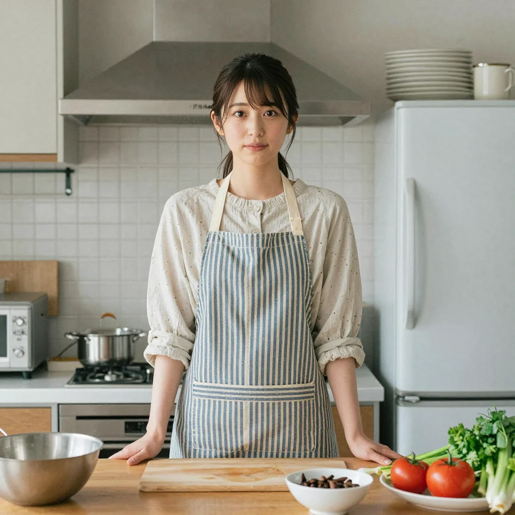 条件E: apronのみ 正面