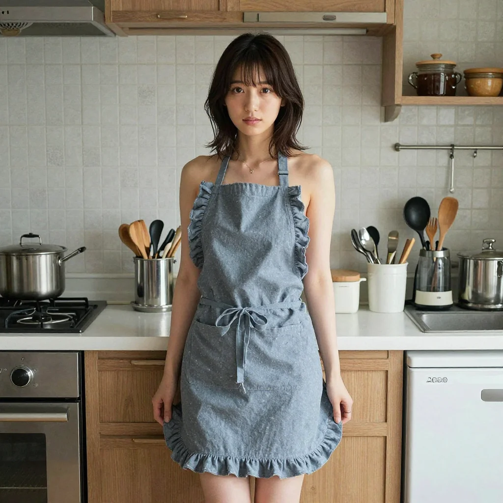 条件F: naked apron フリル付き