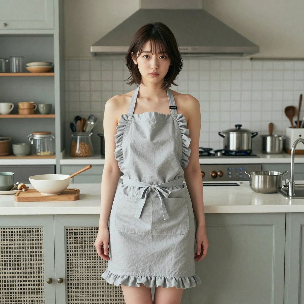 条件F: naked apron フリル付き