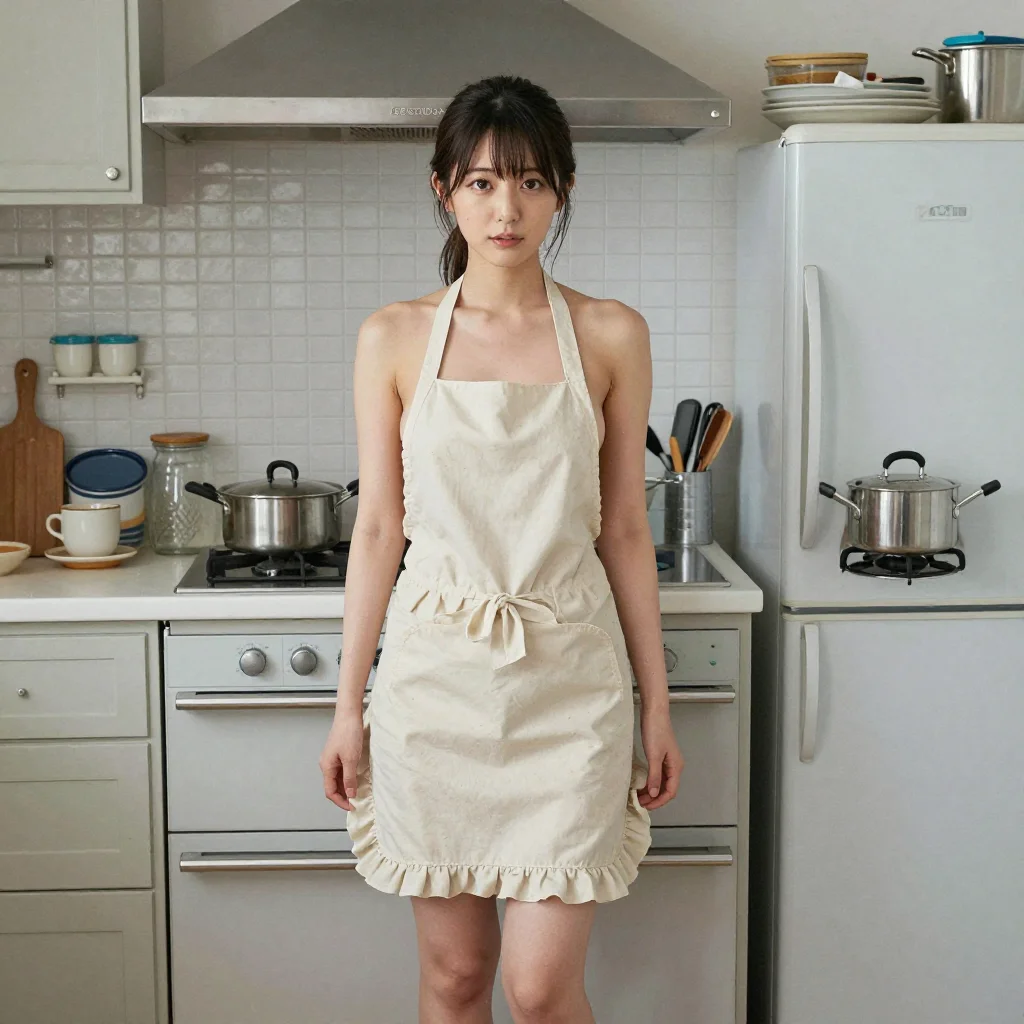 条件F: naked apron フリル付き