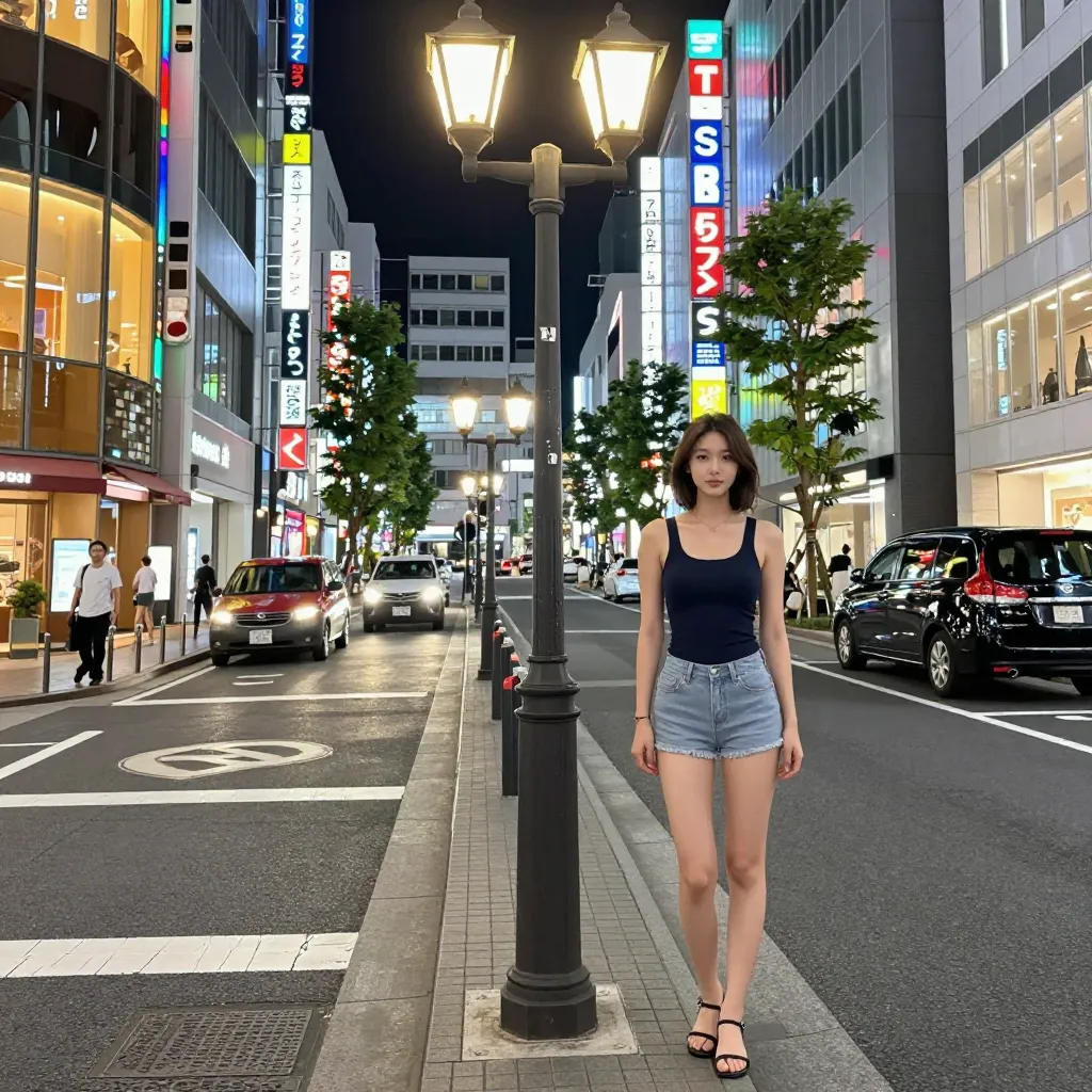 街灯+ネオン