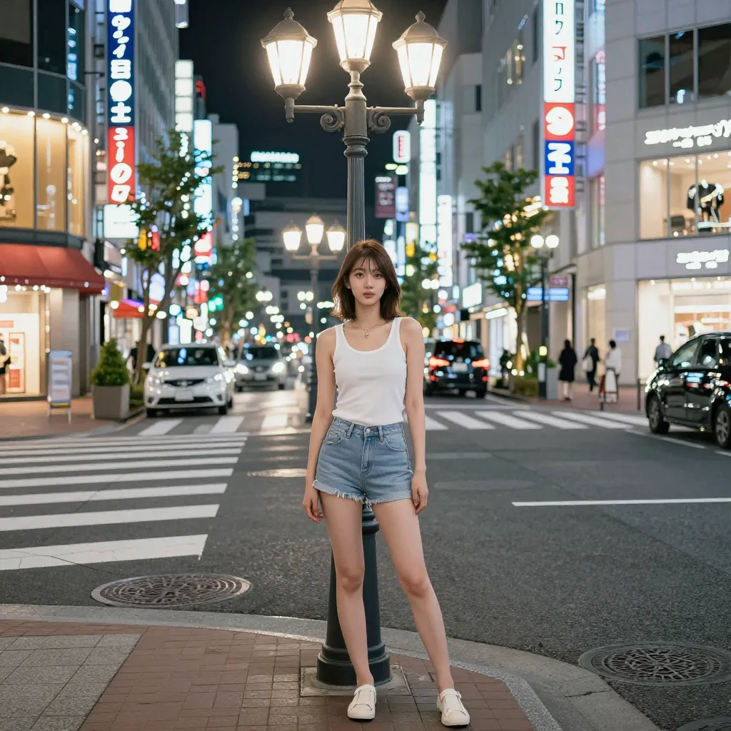 街灯+ネオン