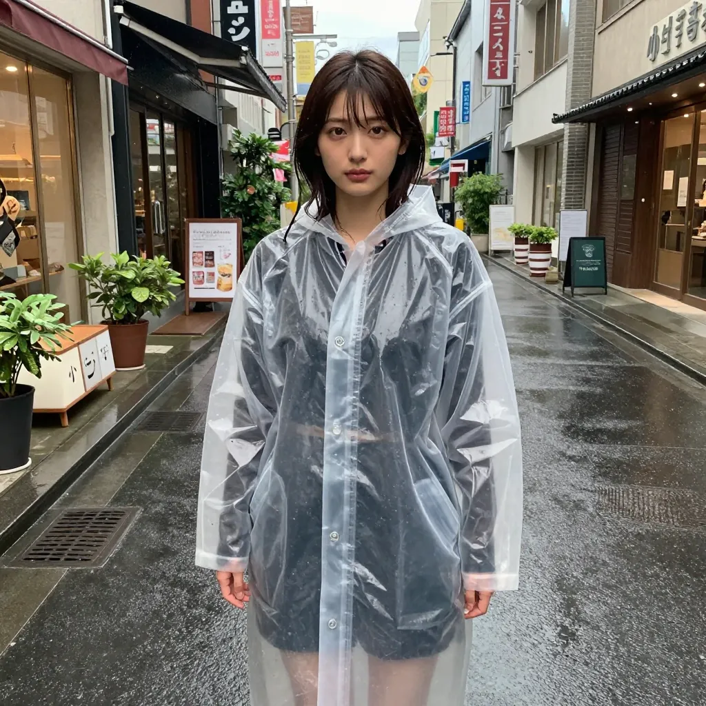 transparent raincoat