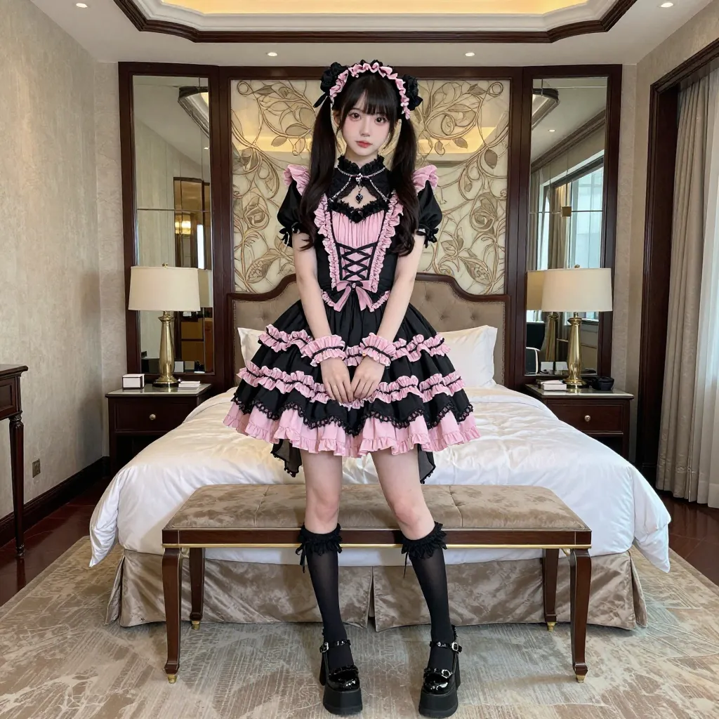 ゴスロリ黒ピンク