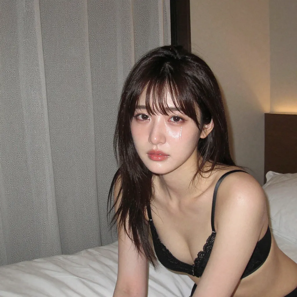 条件B：一筋の涙が頬を伝う表情 seed5110