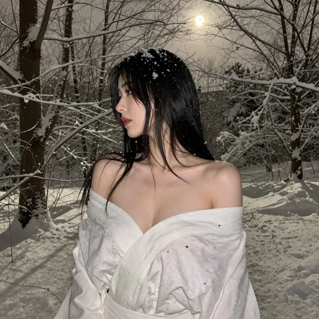 【検証】雪女は作れるか｜青白い肌・冷気の息・白襦袢で人外の色気を検証